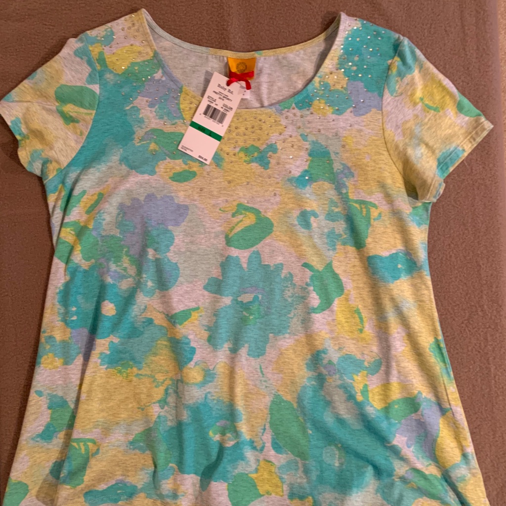Ruby Rd. Multicolored Top Nwt